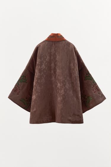 VESTE MATELASSÉE BRODERIES ET FANTAISIES ÉDITION LIMITÉE - Aubergine de Zara - Image 2