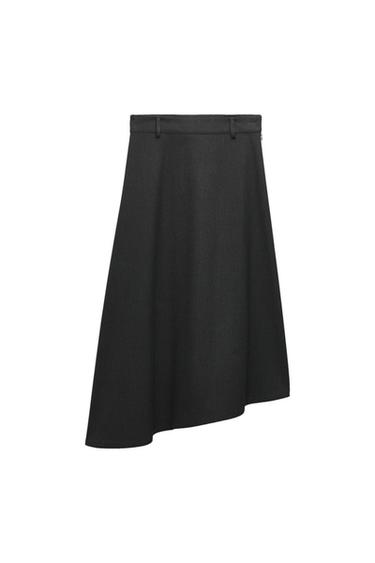 ZW COLLECTION ASYMMETRIC CAPE SKIRT