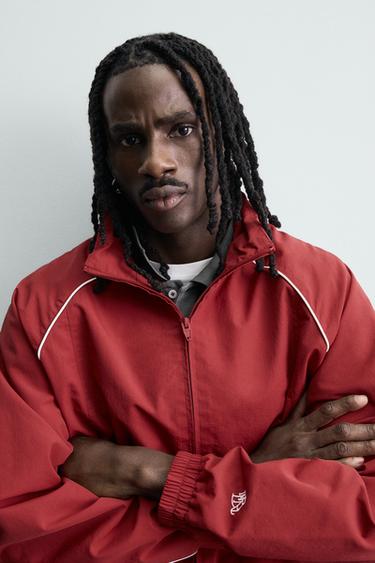 CONTRAST TECHNICAL JACKET - Red by Zara