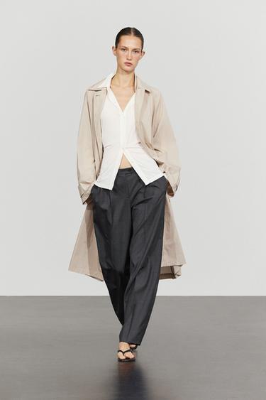 Zara 100% cool wool pleated pants - Cobalt - Image 0