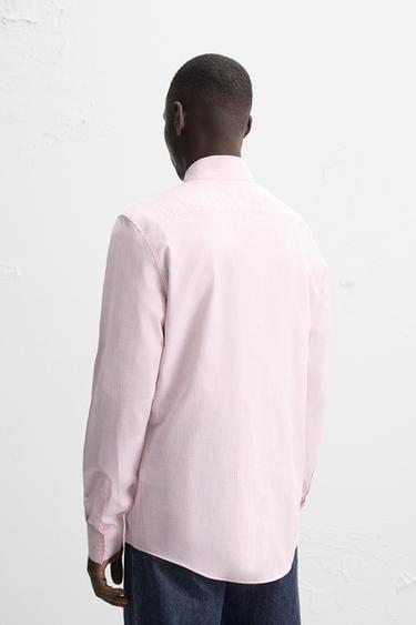 COTTON/LYOCELL SHIRT - Pale pink by Zara - Image 2