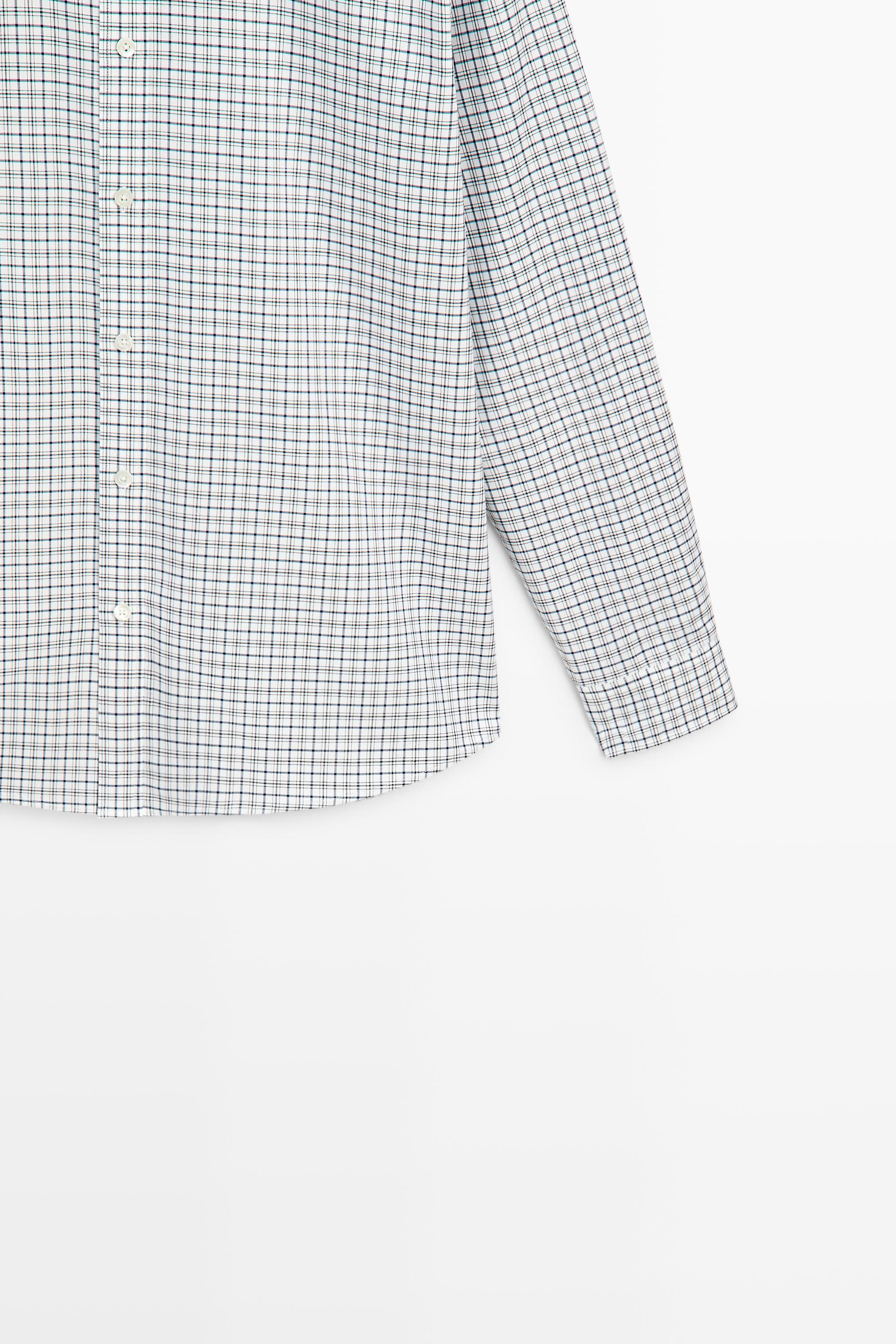 Chemise regular fit à carreaux 100 % coton