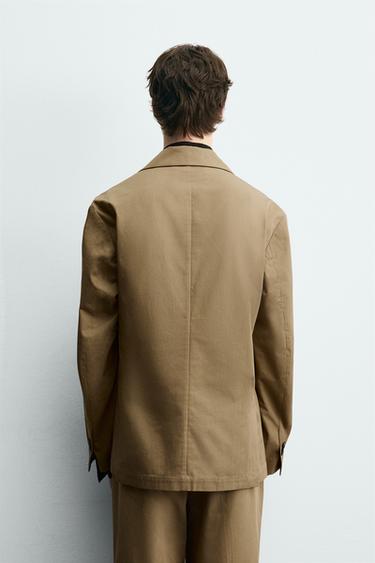 LIMITED EDITION DOUBLE-BREASTED BLAZER - camel by Zara - Image 2