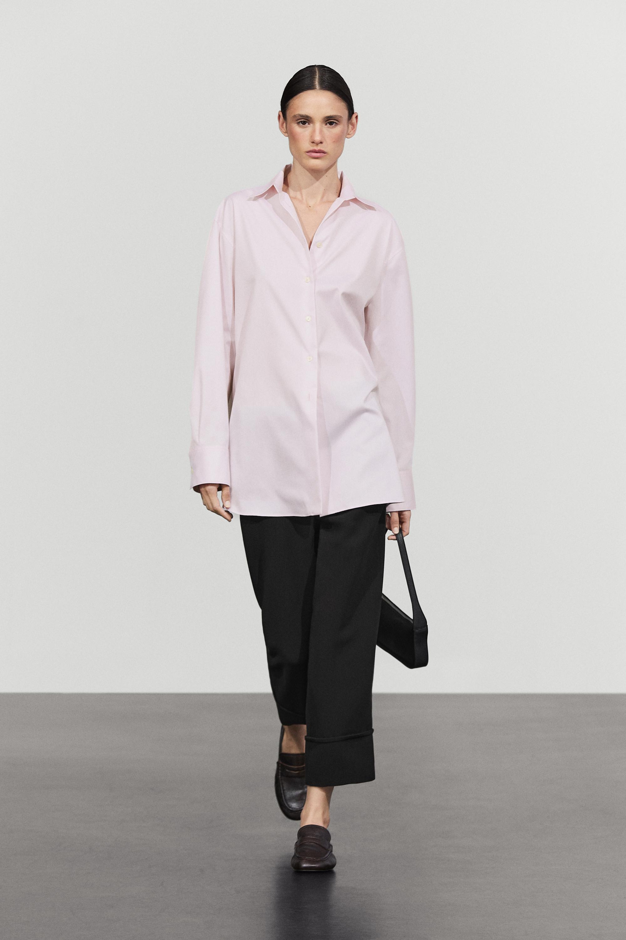 Chemise en popeline 100 % coton
