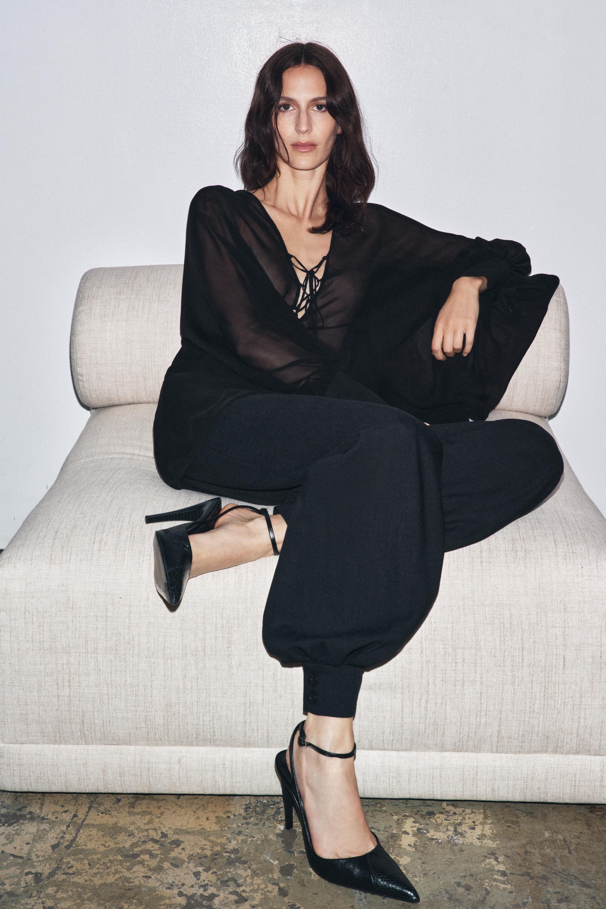 レザーハイヒールシューズ - ブラック | ZARA Japan / 日本