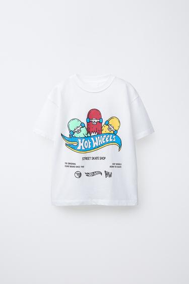 Zara HOT WHEELS ™ MATTEL PRINTED T-SHIRT - White