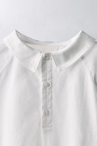 2-5 ANS/ CHEMISE COL POINTU LIMITED EDITION - Blanc cassé de Zara - Image 2