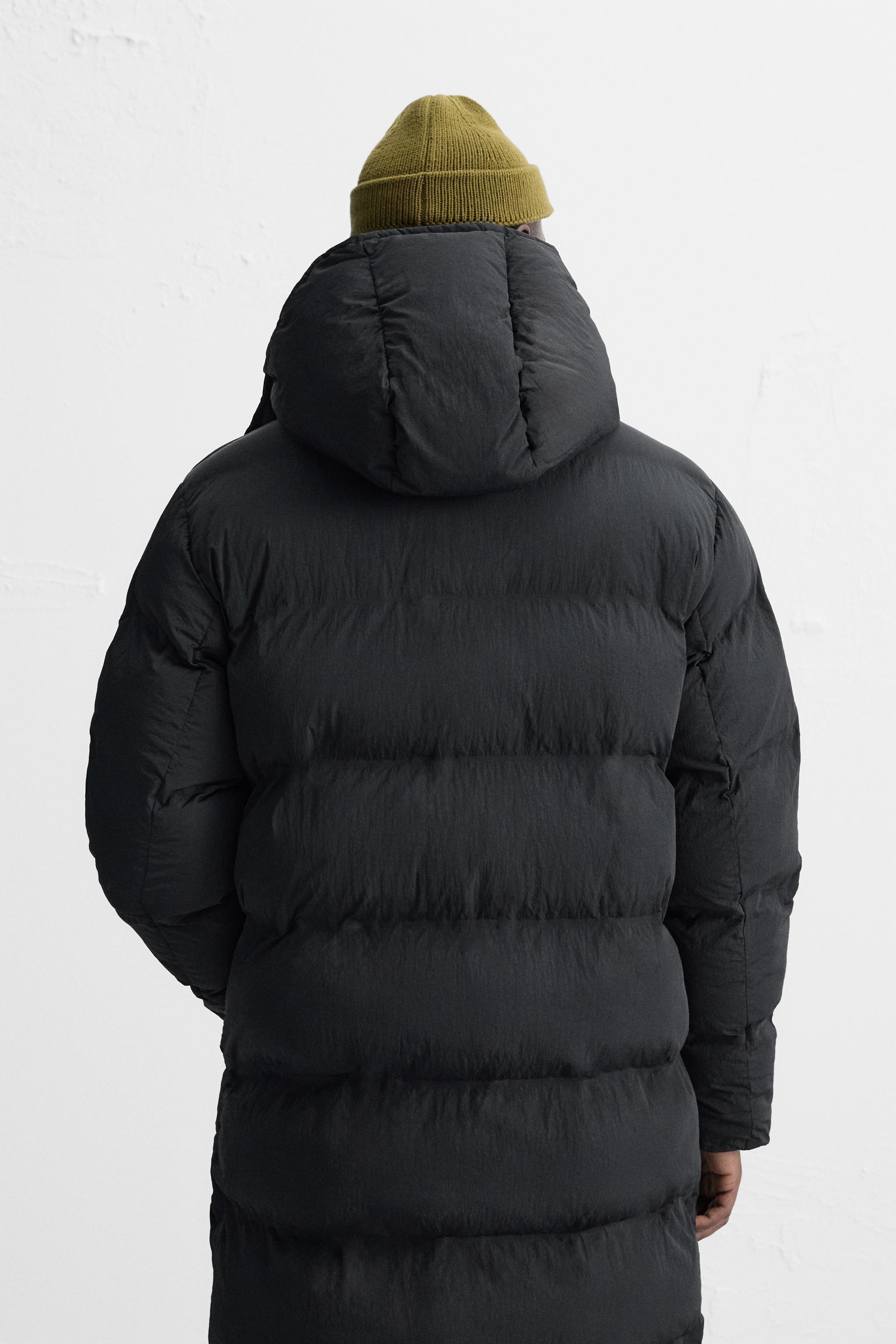 Longline puffer jacket zara hotsell