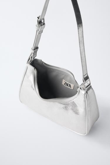 SAC PORTÉ ÉPAULE MÉTALLISÉ - Argent de Zara - Image 3