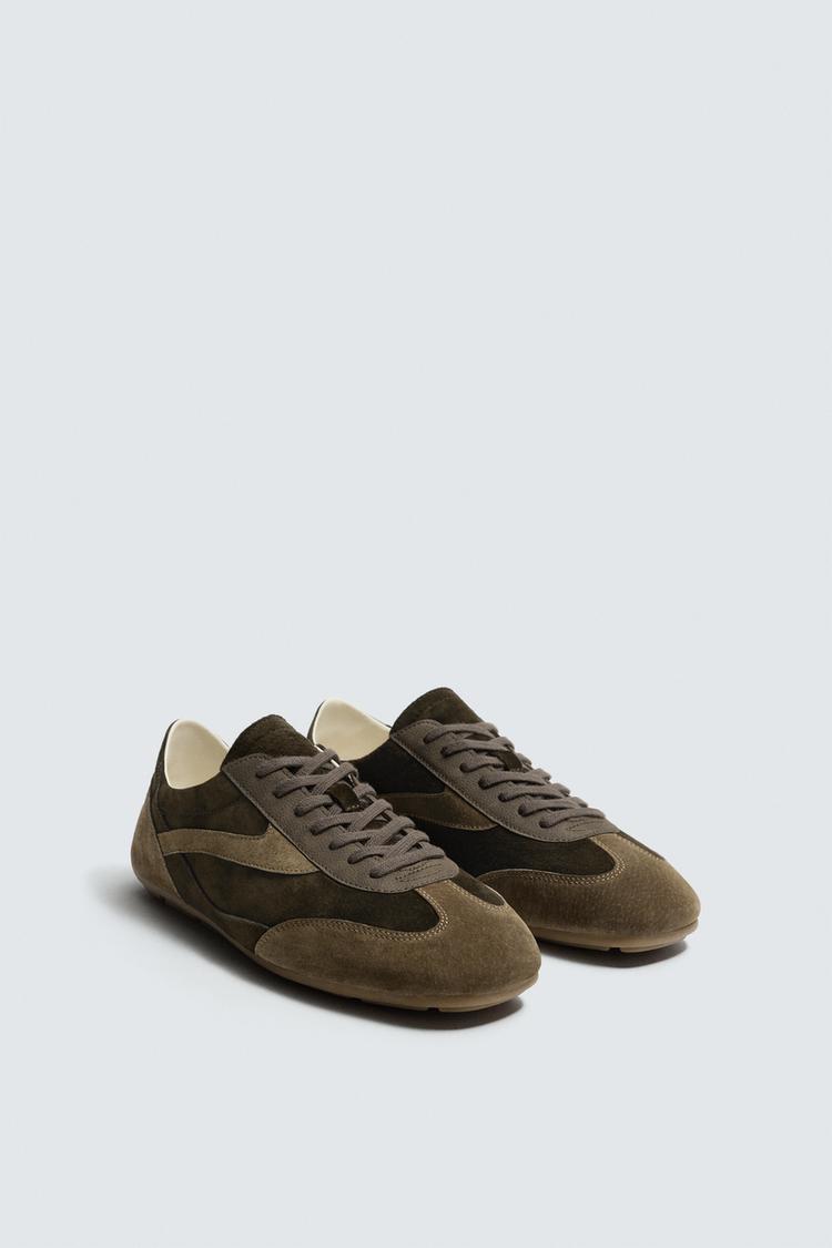 ZARA LEATHER TRAINERS