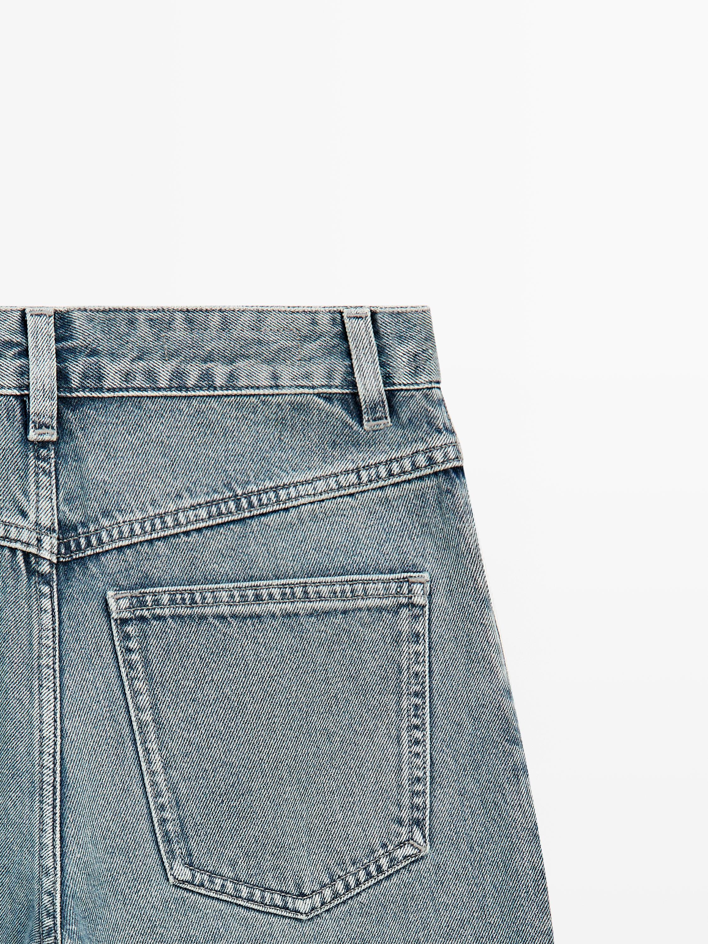 High-waist barrel fit jeans