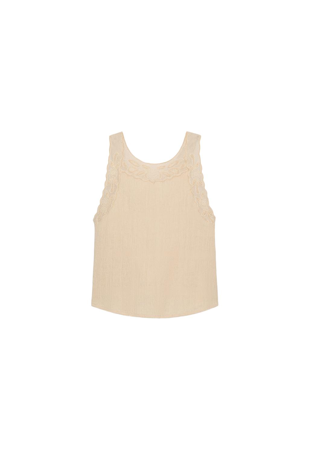 EMBROIDERED OPEN-BACK RUSTIC TOP - image 3