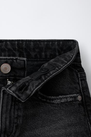JUPE EN JEAN DÉCHIRÉE - Noir de Zara - Image 2