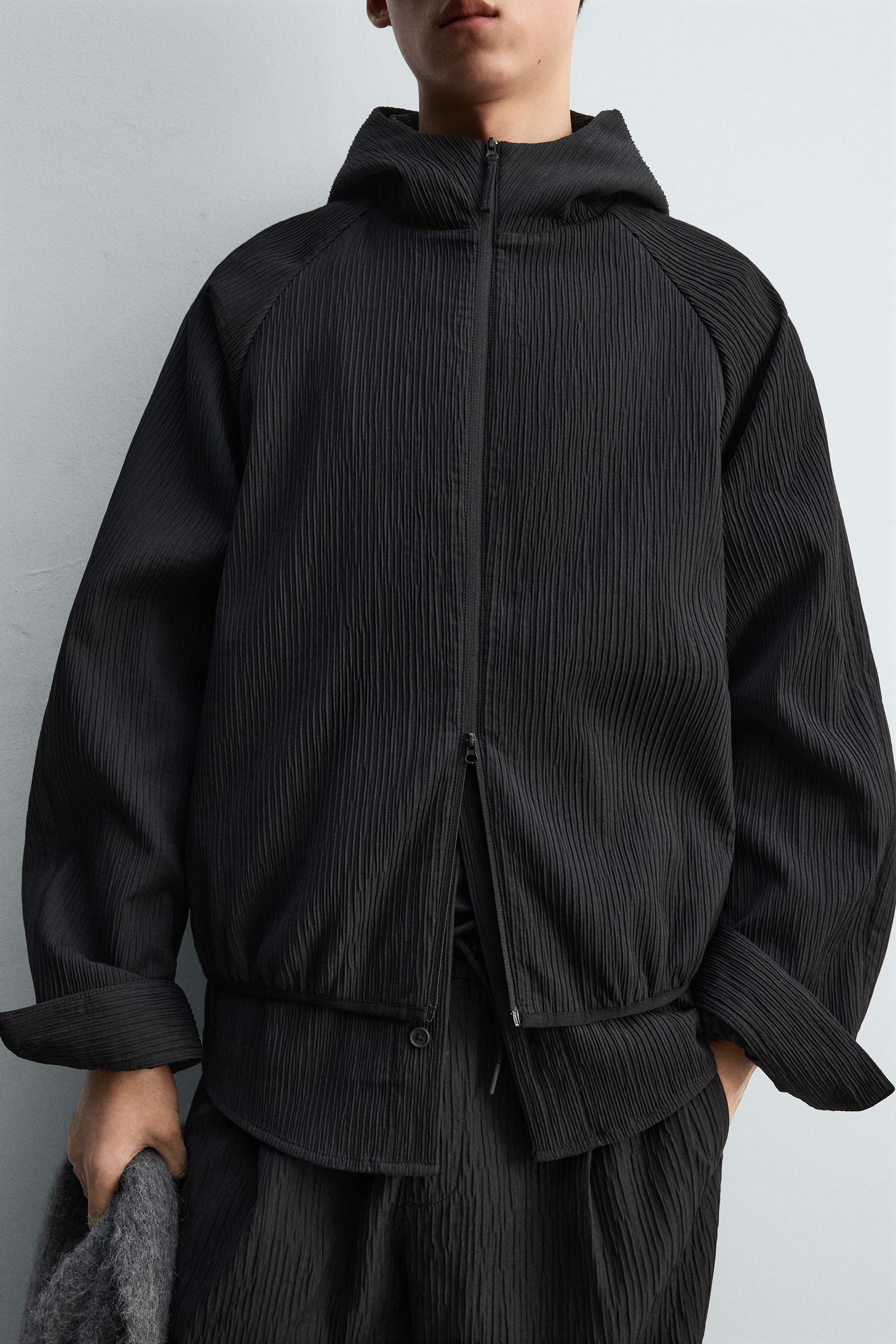 リリーフ ボクシーフィットジャケット - ブラック | ZARA Japan / 日本