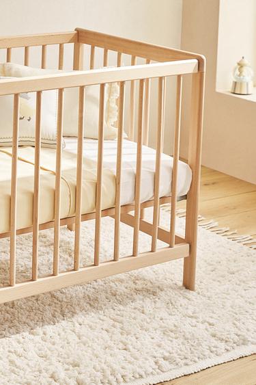 CLASSIC WOODEN COT - Light beige by Zara