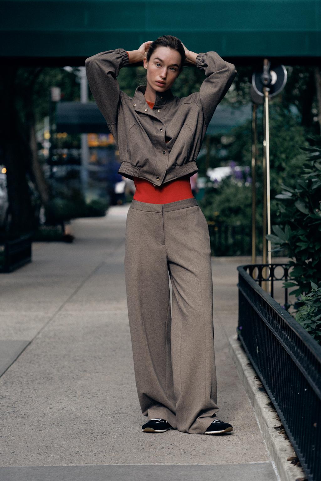 SOFT STRAIGHT-LEG TROUSERS