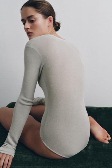 BODY EN MAILLE À BOUTONS - pierre de Zara - Image 3