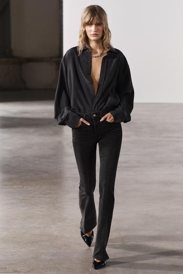 ДЖИНСЫ BOOTCUT CONTOUR СО СРЕДНЕЙ ПОСАДКОЙ — ZW COLLECTION — ЧЕРНЫЙ от Zara — изображение 0