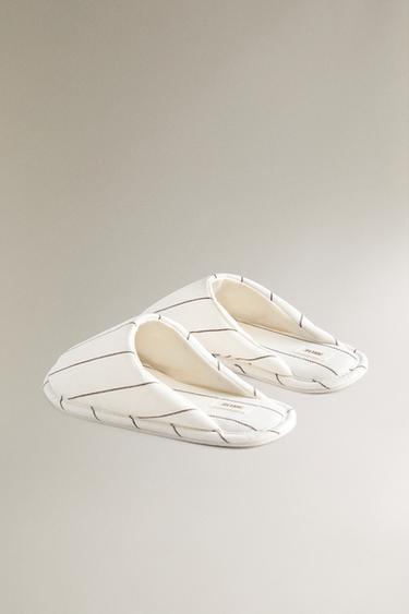 MULES RAYÉES - Beige de Zara - Image 3