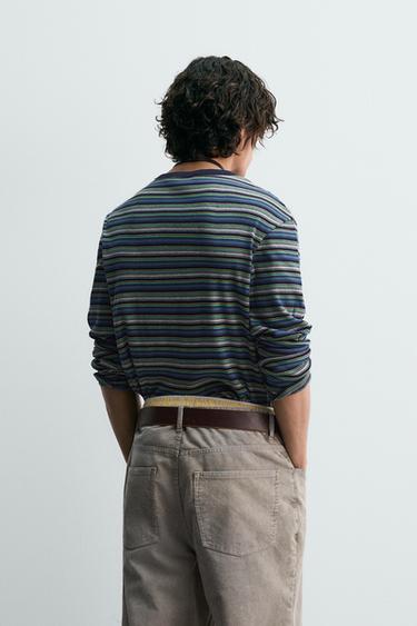 RIBBED STRIPED T-SHIRT - Multicoloured by Zara - Image 2