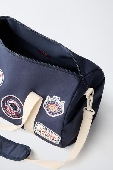 SAC BOWLING À PIÈCES - Bleu marine de Zara - Image 3