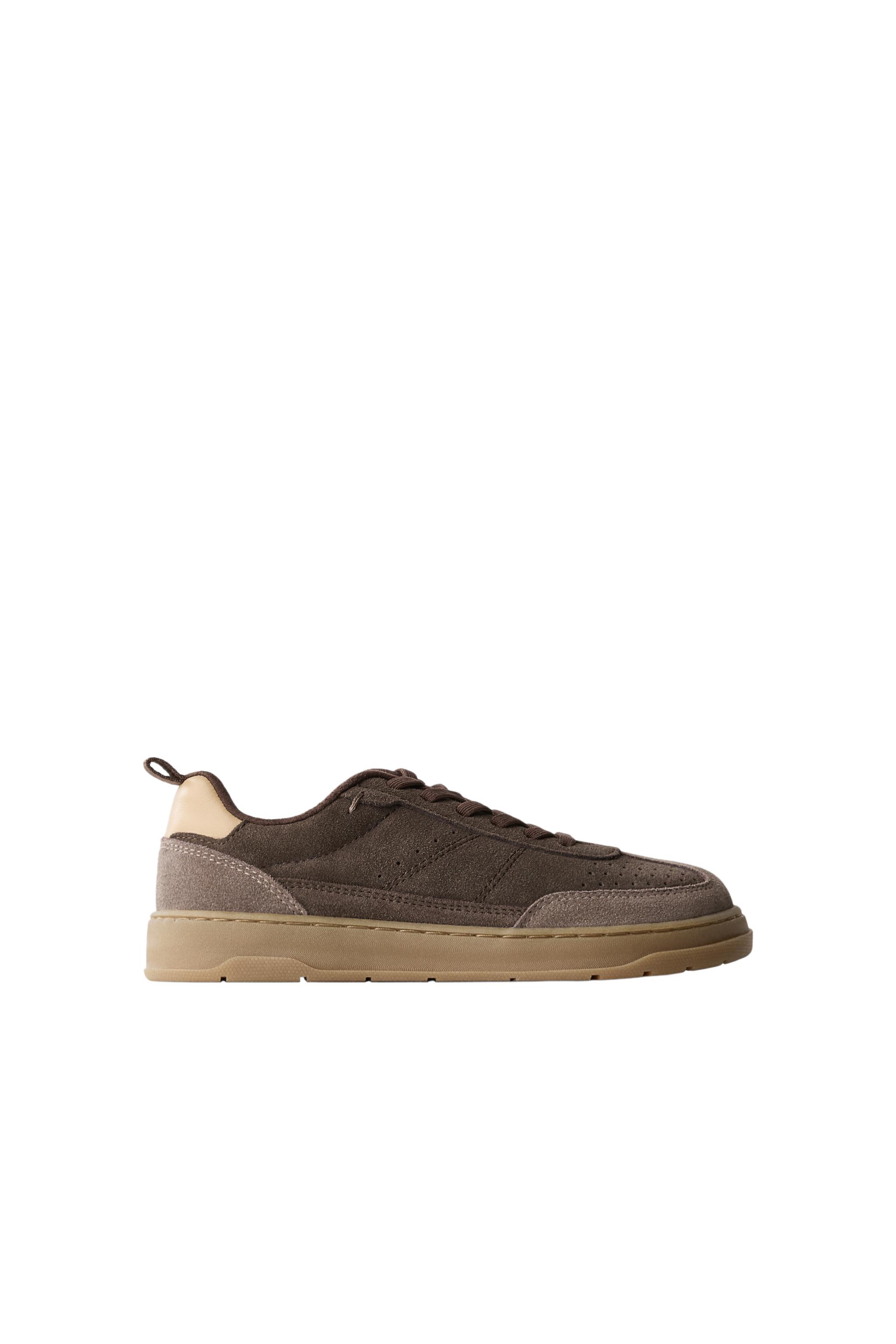 LEATHER BAREFOOT SNEAKERS - Brown | ZARA South Africa