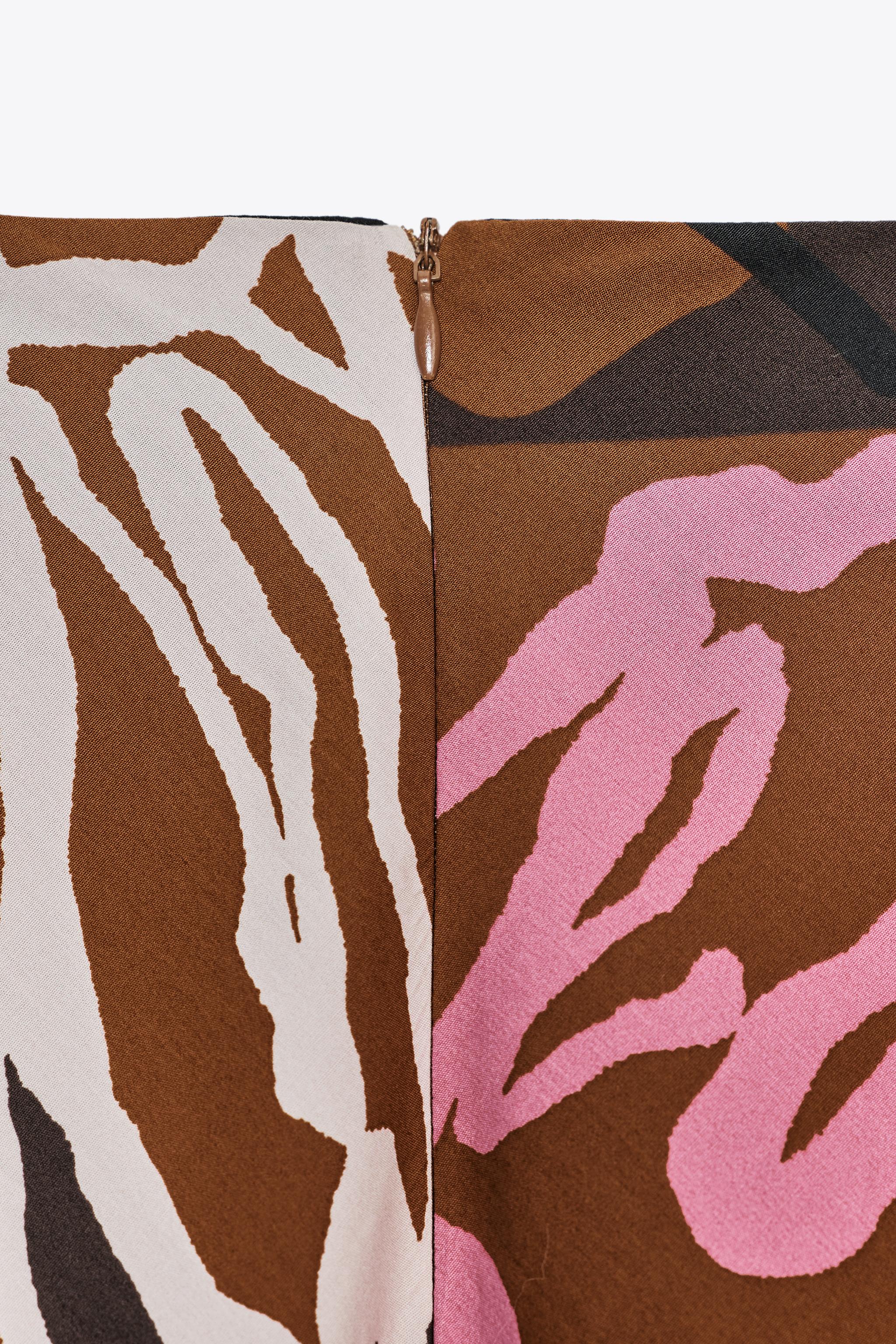 ZW COLLECTION PRINTED ASYMMETRIC SKIRT