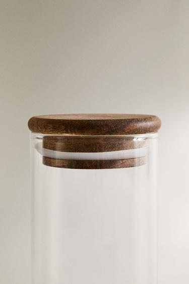 POT RANGEMENT CUISINE VERRE BOIS - 990 de Zara - Image 4