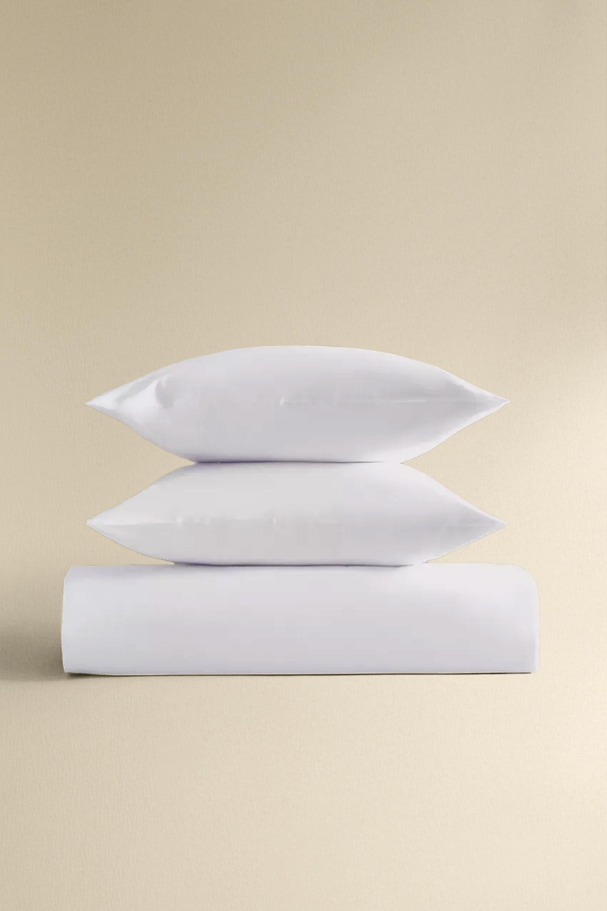 SATEEN DUVET COVER (500 THREAD COUNT) - White | ZARA United States