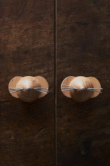 PAKKE MED DØRGREB TIL BØRN MED MUS (PAKKE MED 2) - lys beig fra Zara