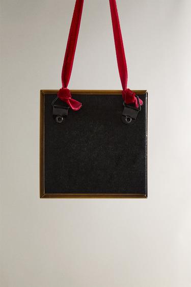 PACK OF FRAME CHRISTMAS TREE DECORATIONS (PACK OF 3) - Gold by Zara - Image 3