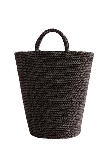 Zara TORBA SA EFEKTOM PLETENICE – Braon