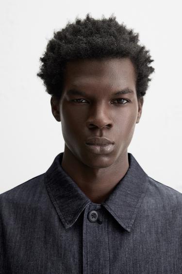 DENIM POCKET OVERSHIRT - Indigo by Zara