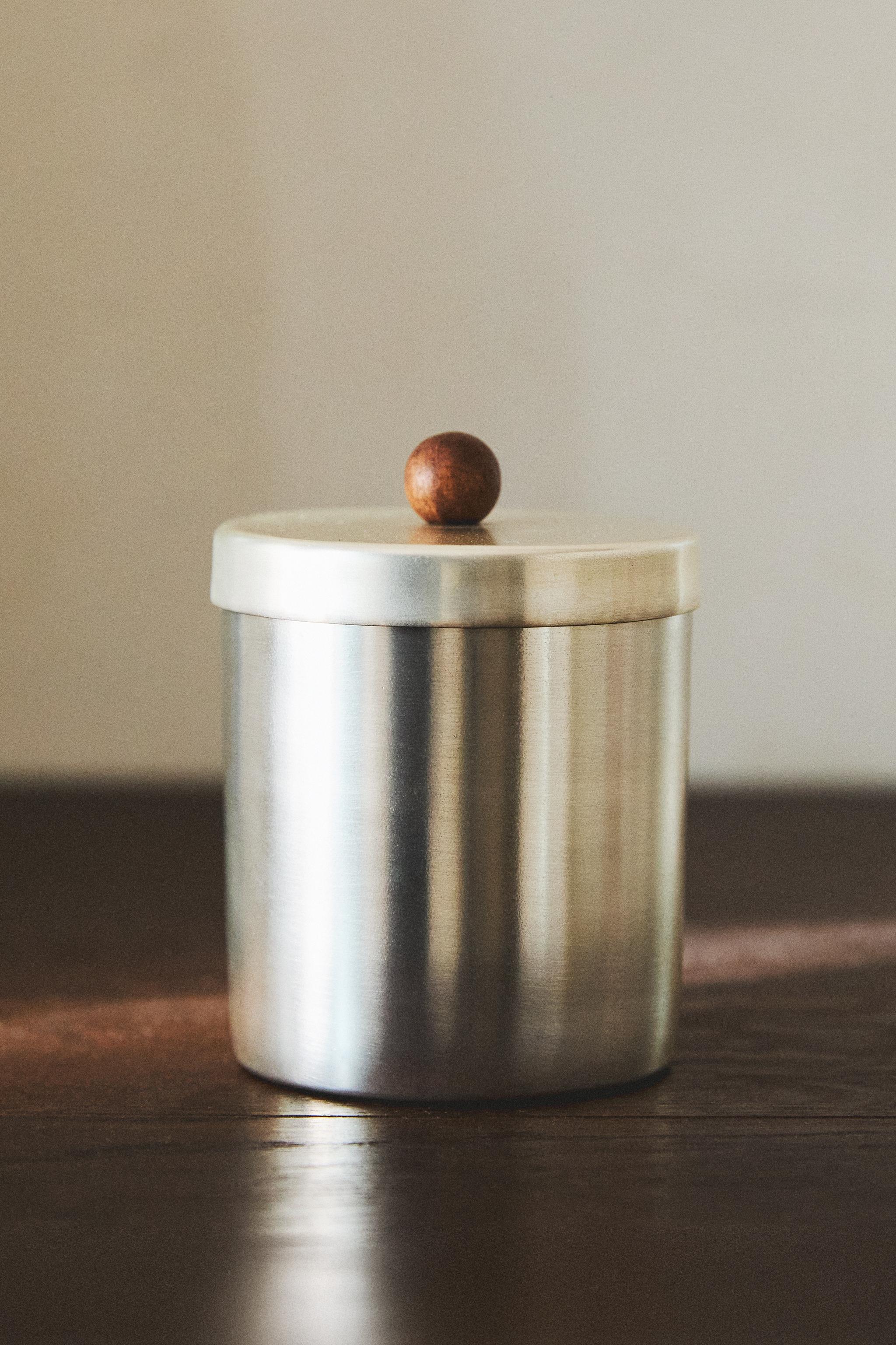 METAL BATHROOM ORGANIZER JAR