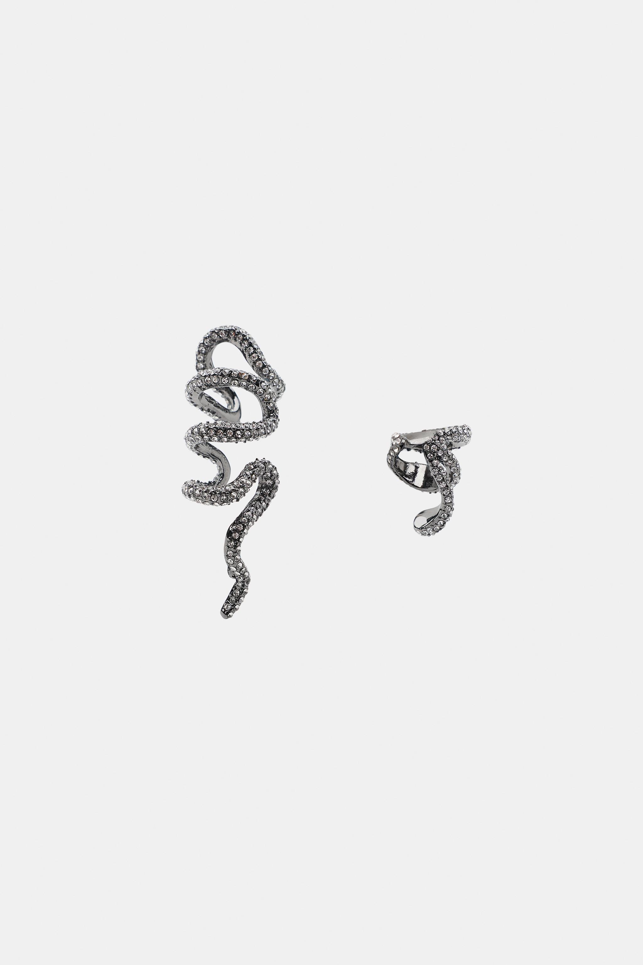 PACK OF 2 SPARKLY EAR CUFF EARRINGS
