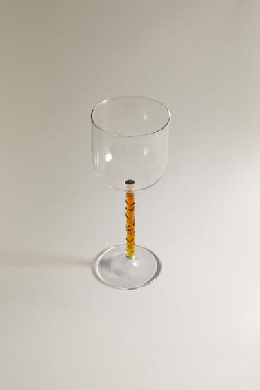BOROSILICATE GLASS WITH COLOURED STEM - Brown by Zara - Image 1