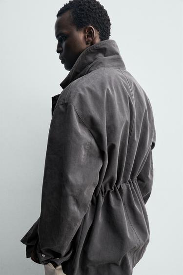 BLOUSON TECHNIQUE À POCHES UTILITY - Gris anthracite de Zara - Image 6
