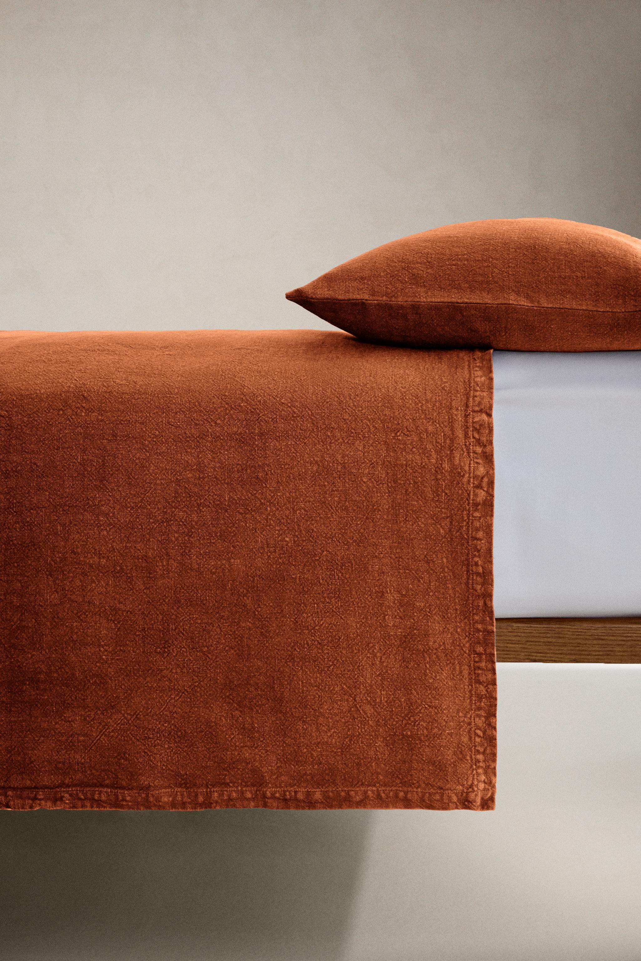 WASHED LINEN BEDSPREAD (400 GxM²)