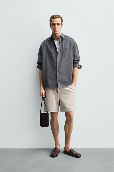 BERMUDA REGULAR FIT CONFORT - Tostado claro de Zara