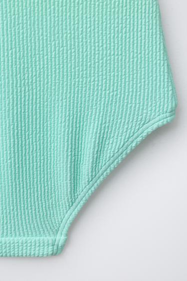 2-6 YEARS / CROCHET LEMON ONE-PIECE SWIMSUIT - Light green by Zara - Image 3