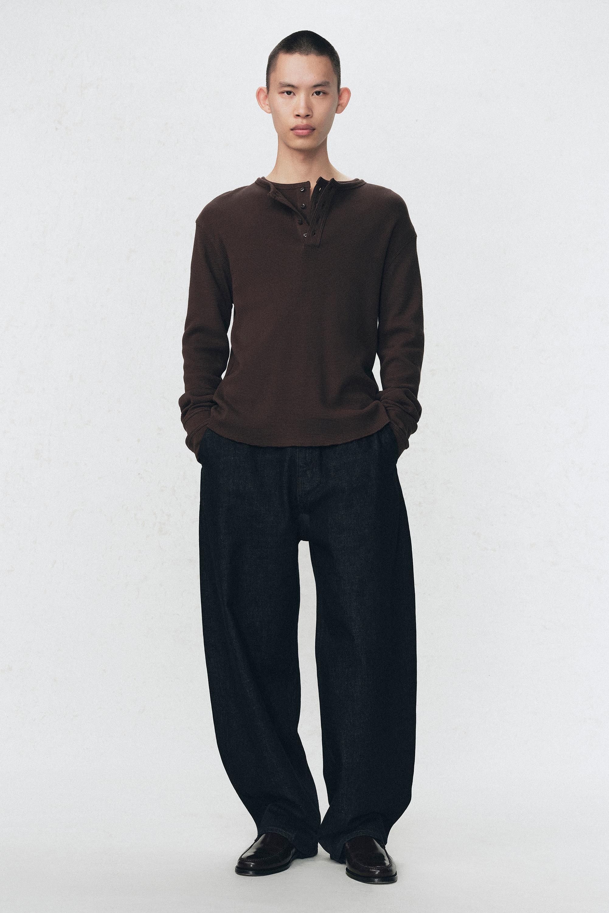 ハルゾー JEANS バルーンスリーブ FIT SOSHIOTSUKI x ZARA - インディゴブルー