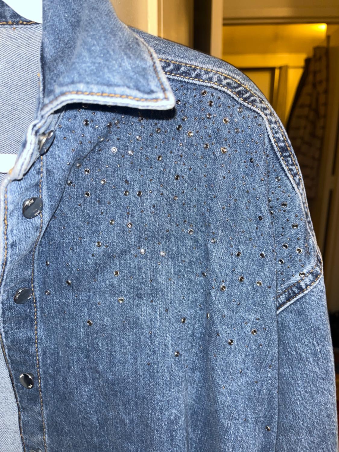 Z1975 BEADED DENIM SHIRT - Image 2