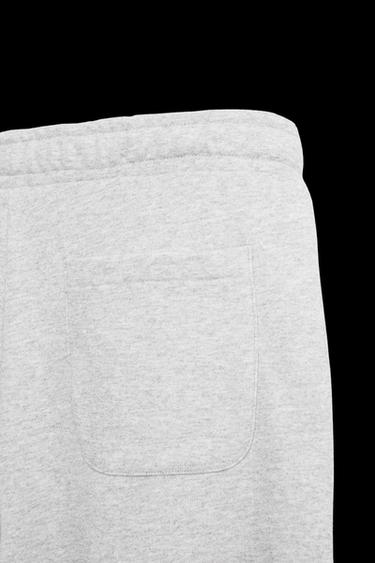 Zara WIDE FIT JOGGER PANTS - Gray marl