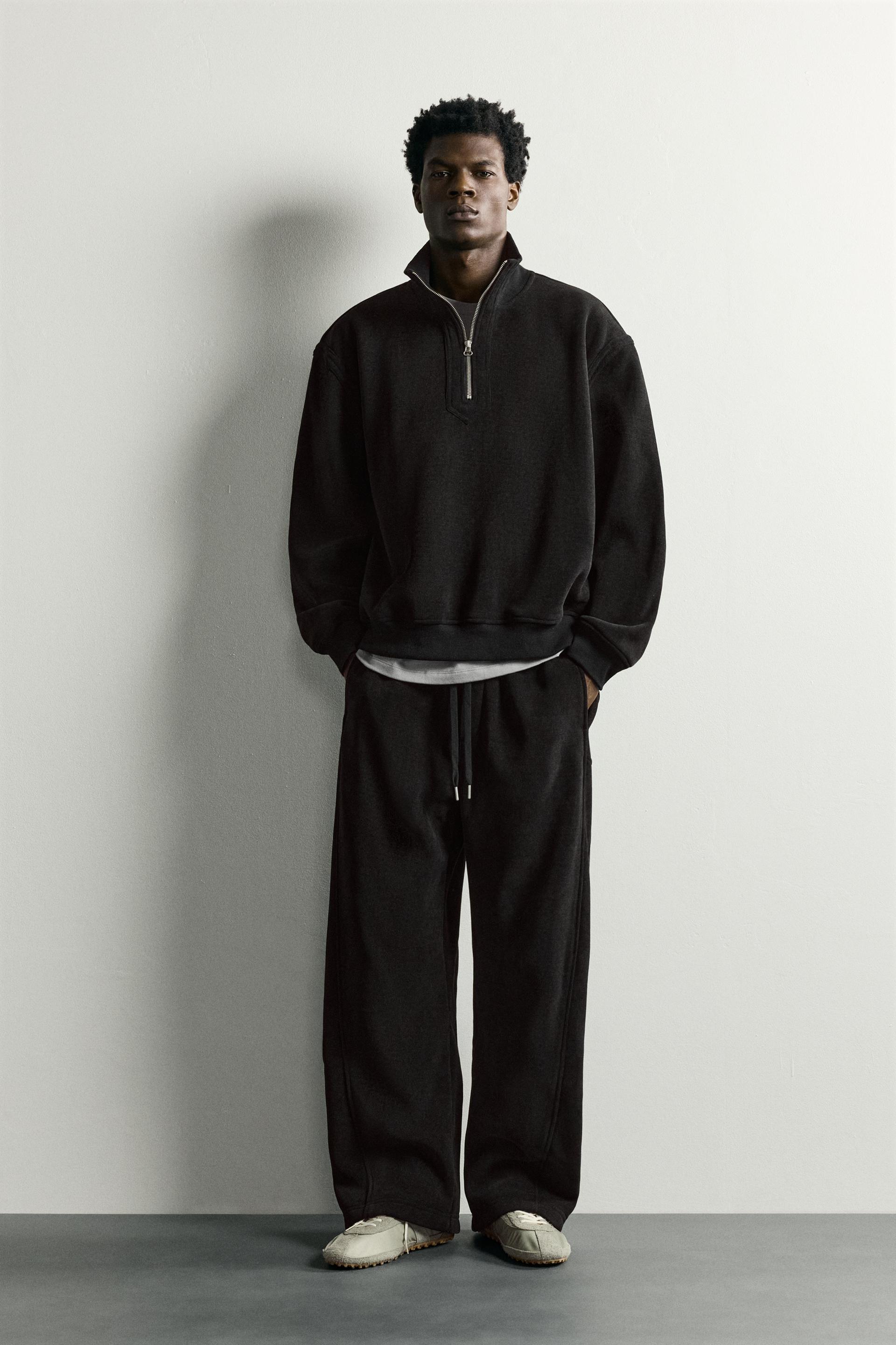 Basic Quarter-Zip Sweatshirt