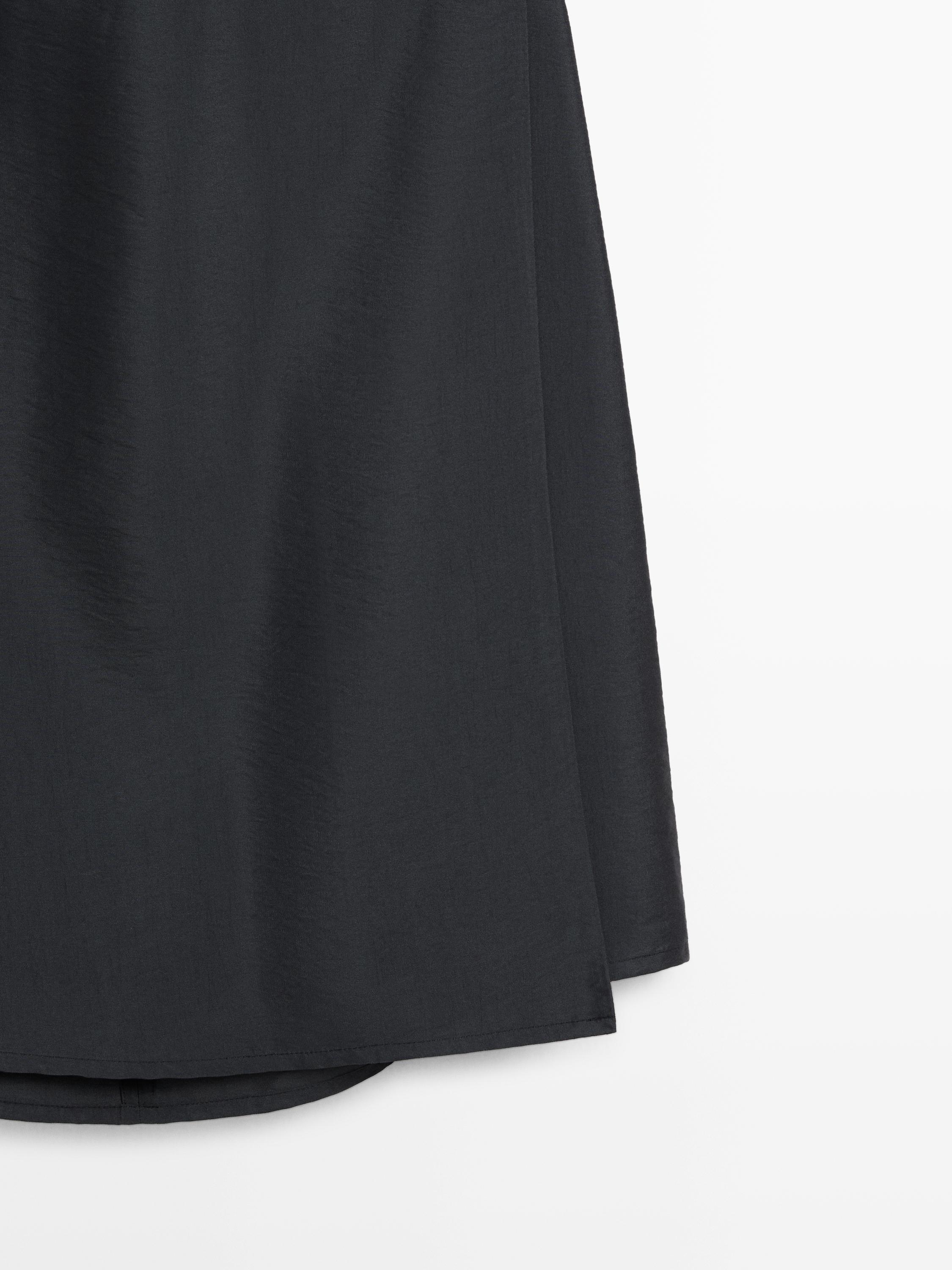 Robe midi drapée