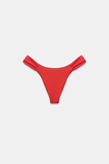 PLAIN BIKINI BOTTOMS - Dark orange by Zara