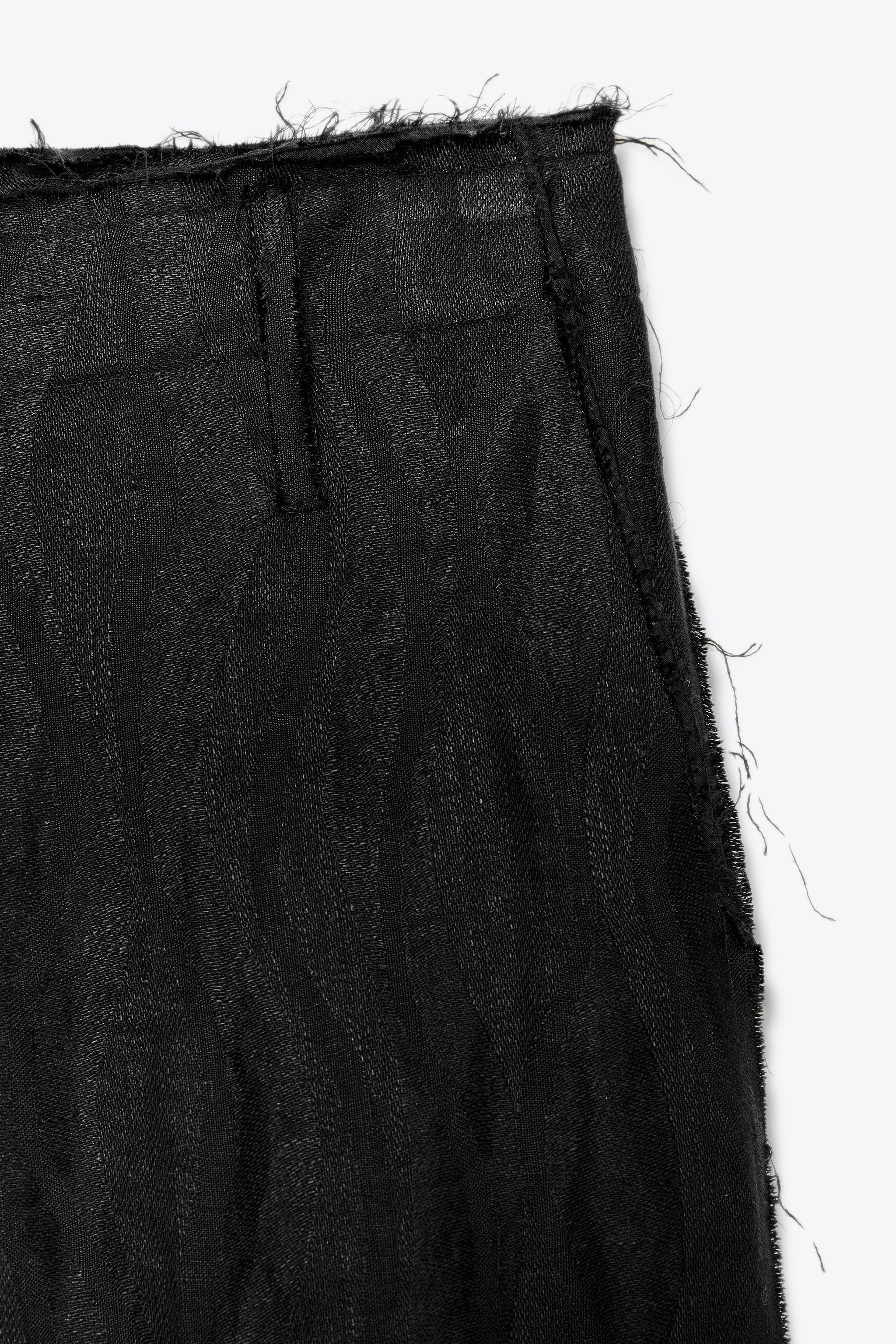 100% LINEN TROUSERS X FANGLU LIN - Black | ZARA Spain
