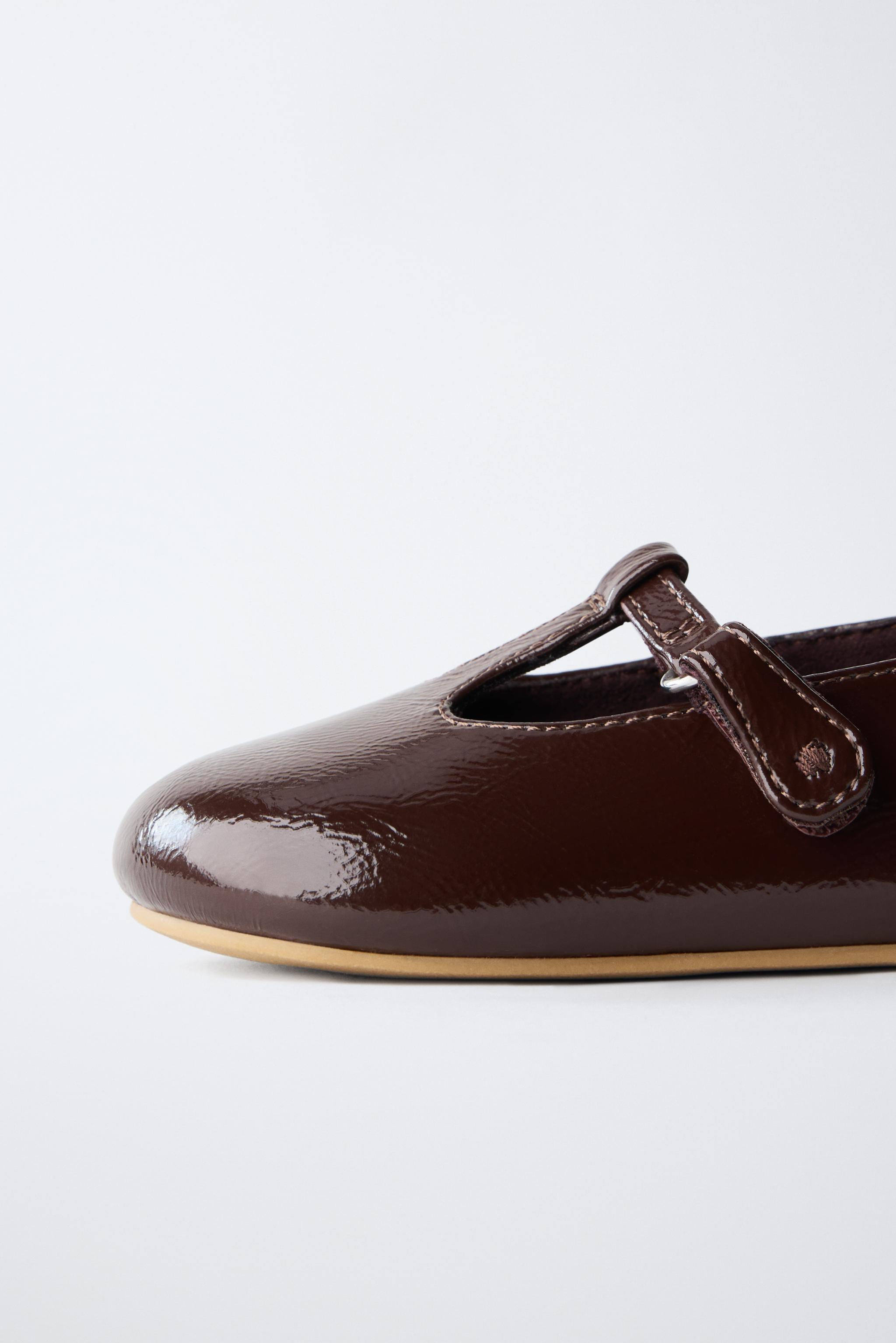BAREFOOT PATENT BALLET FLATS