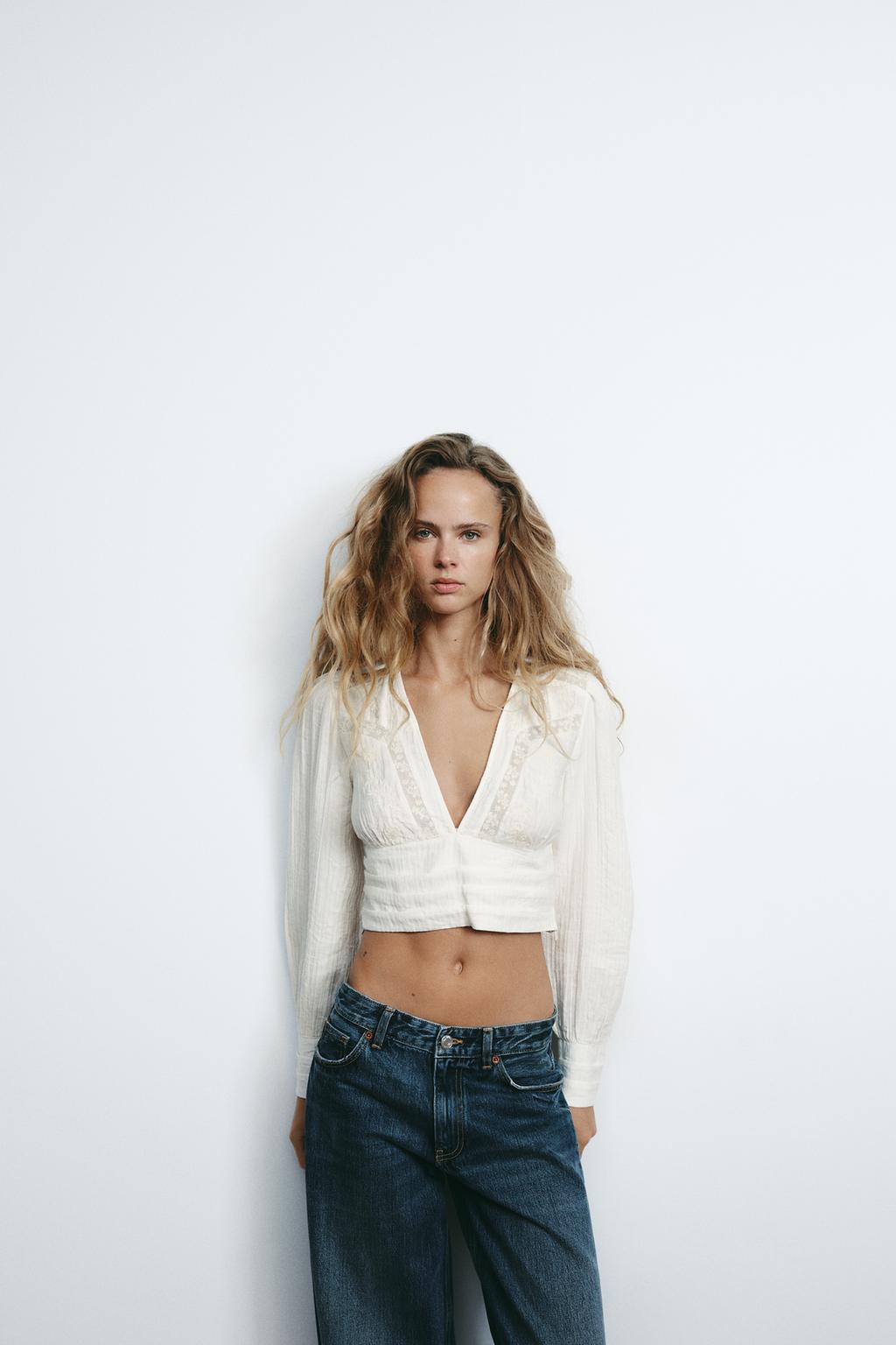 Thumbnail image for TEXTURED CROPPED SHIRT