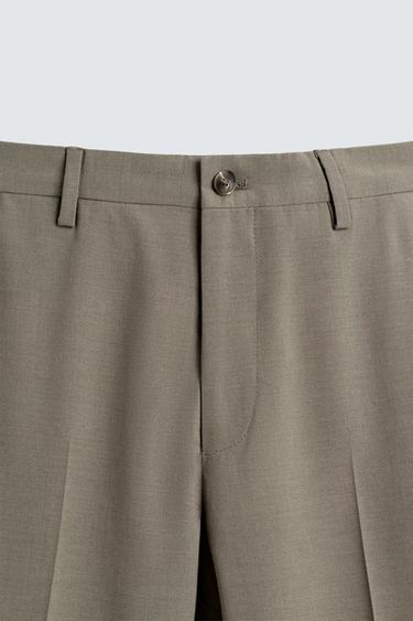 PANTALON DE COSTUME STRUCTURÉ - Marron / Taupe de Zara - Image 6